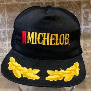 Michelob Vintage 90's Black BEER hat with Gold